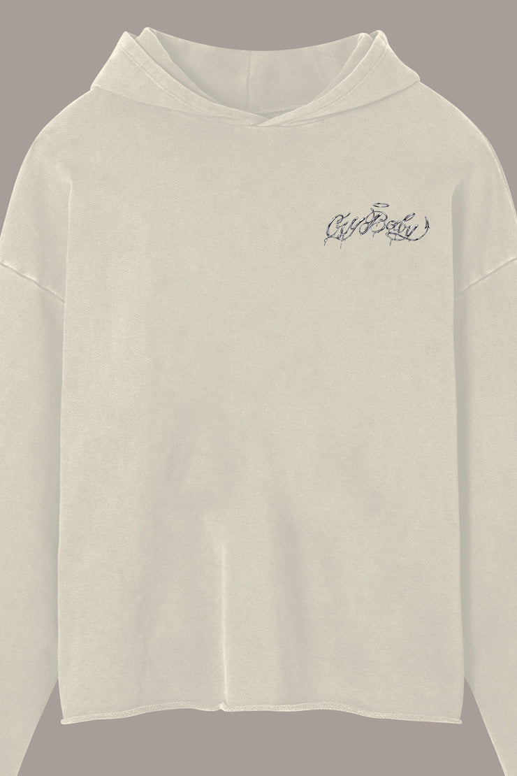 CRYBABY RAW HOODIE - CRYBABY RAW HOODIE - ROSE IN GOOD FAITH