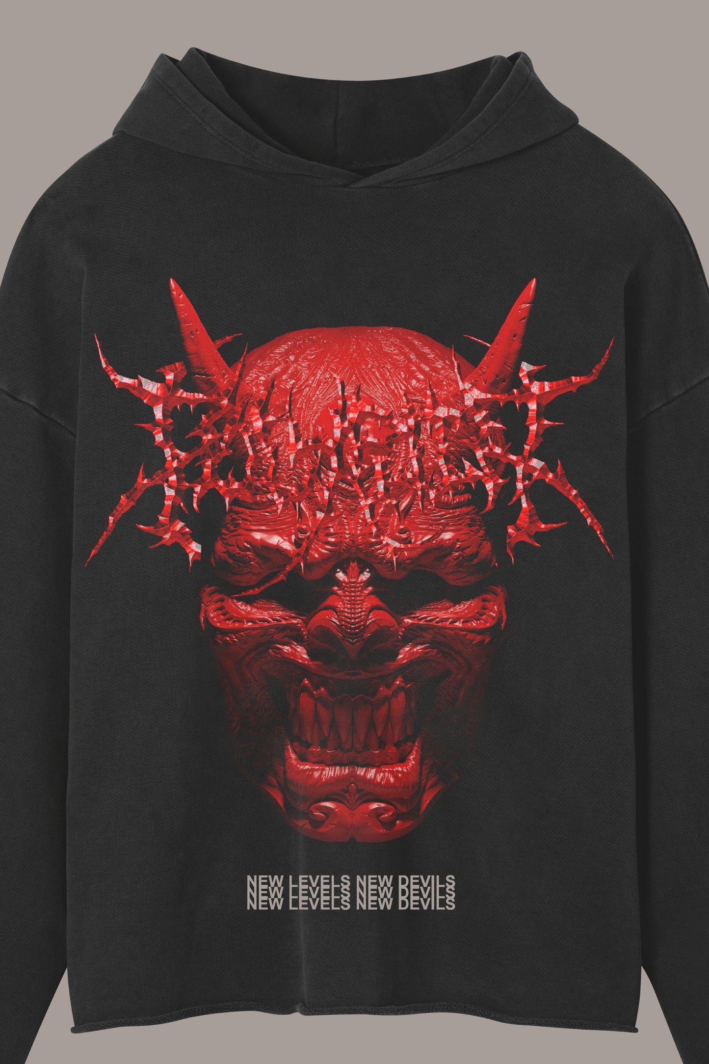 DEMON RAW HOODIE - DEMON RAW HOODIE - ROSE IN GOOD FAITH