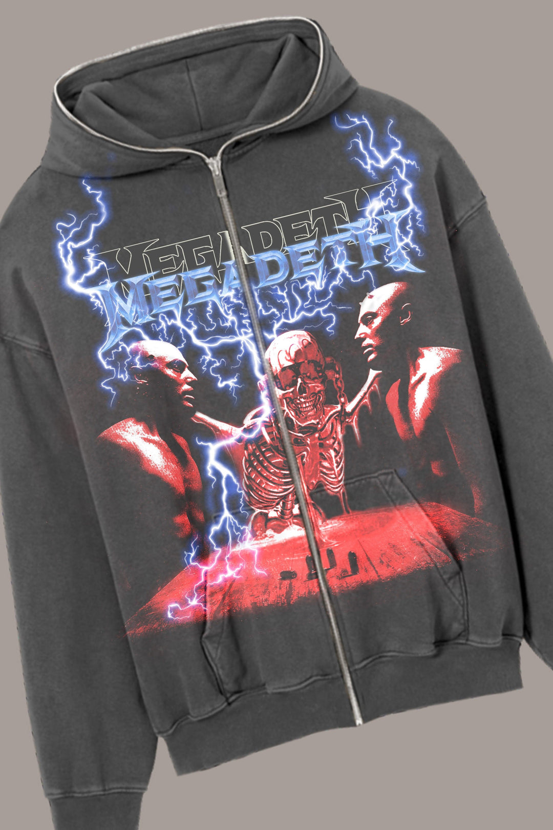 GALVANIZED FULL ZIP HOODIE – ROSE IN GOOD FAITH