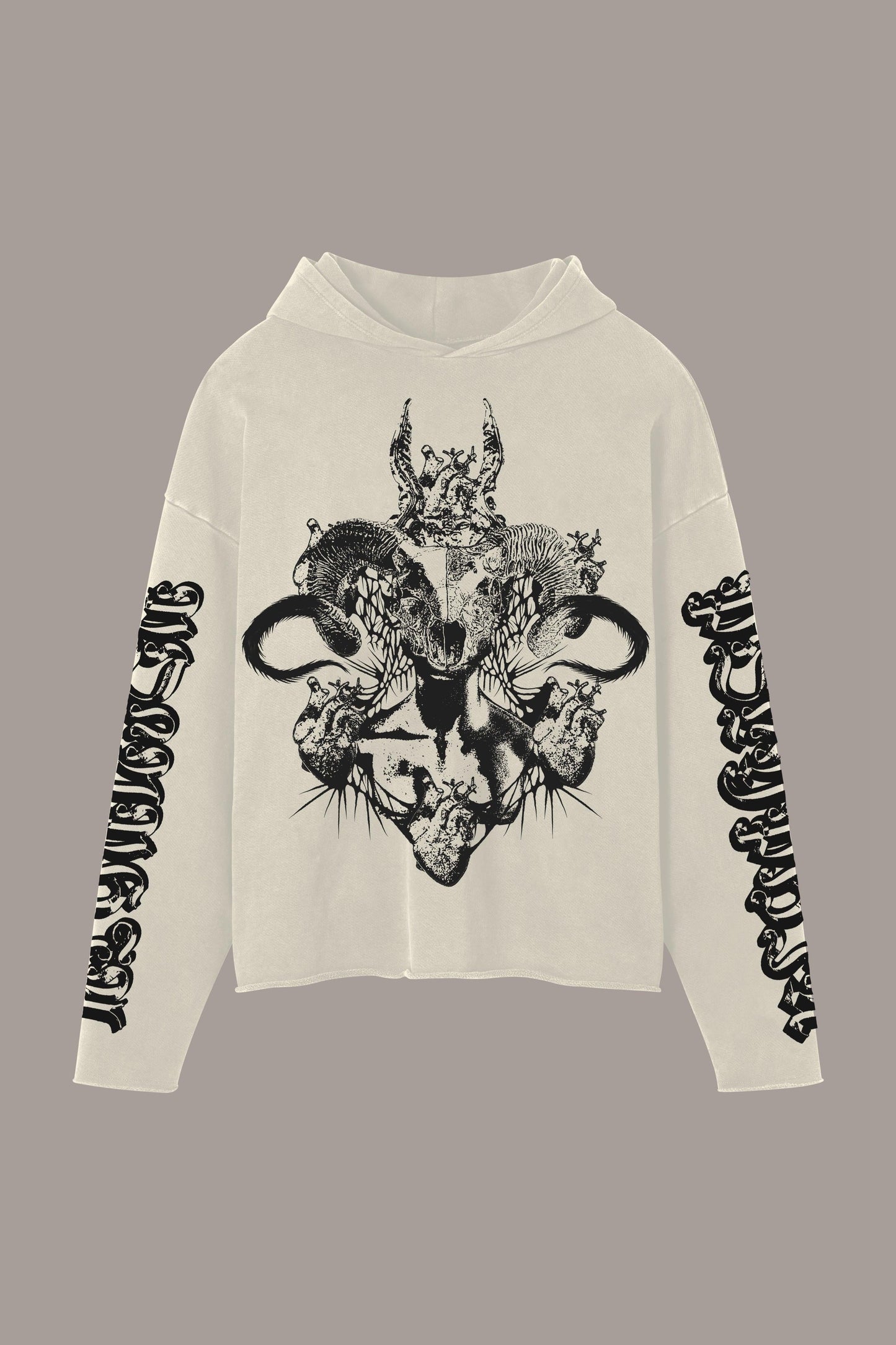 GODDESS RAW HOODIE - GODDESS RAW HOODIE - ROSE IN GOOD FAITH