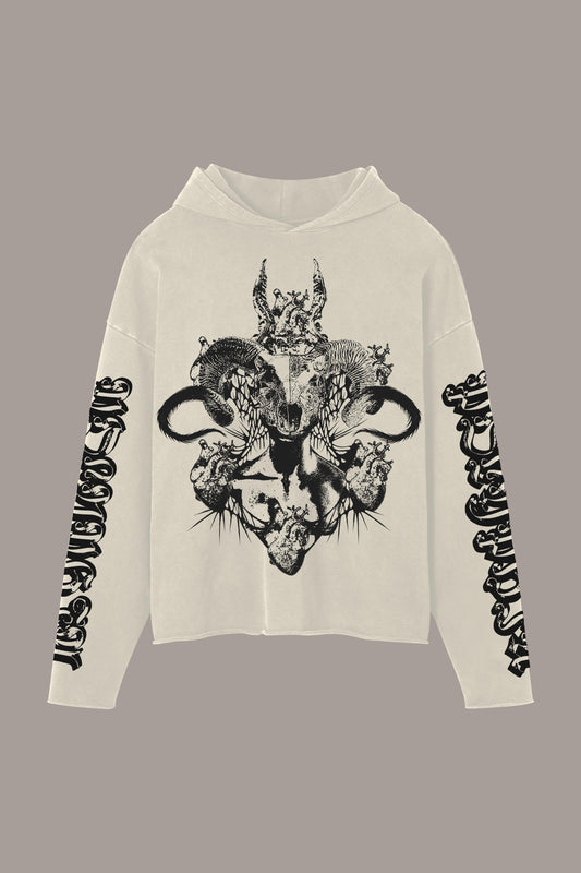 GODDESS RAW HOODIE - GODDESS RAW HOODIE - ROSE IN GOOD FAITH