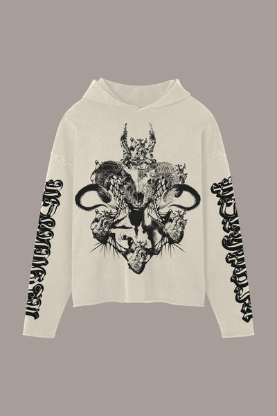 GODDESS RAW HOODIE - GODDESS RAW HOODIE - ROSE IN GOOD FAITH