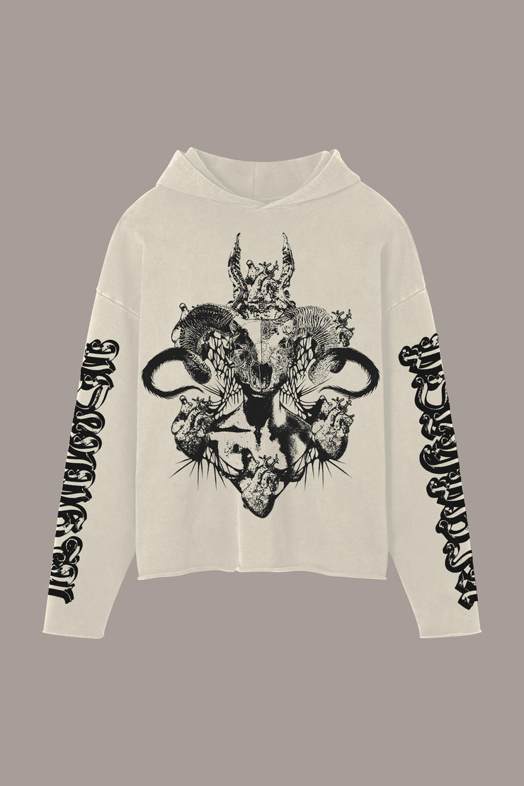 GODDESS RAW HOODIE - GODDESS RAW HOODIE - ROSE IN GOOD FAITH