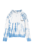 HAND-DYED SHIBORI RAW HOODIE - HAND-DYED SHIBORI RAW HOODIE - ROSE IN GOOD FAITH