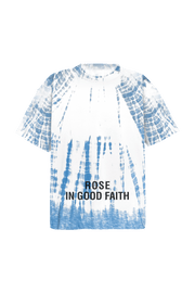 HAND-DYED SHIBORI TEE - HAND-DYED SHIBORI TEE - ROSE IN GOOD FAITH