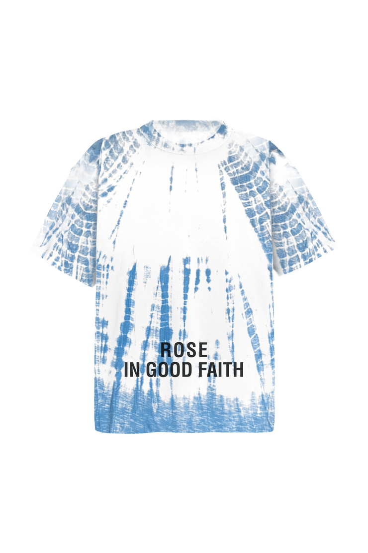 HAND-DYED SHIBORI TEE - HAND-DYED SHIBORI TEE - ROSE IN GOOD FAITH