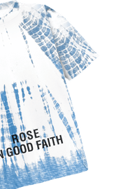 HAND-DYED SHIBORI TEE - HAND-DYED SHIBORI TEE - ROSE IN GOOD FAITH