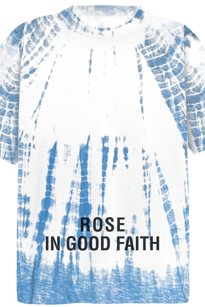 HAND-DYED SHIBORI TEE - HAND-DYED SHIBORI TEE - ROSE IN GOOD FAITH