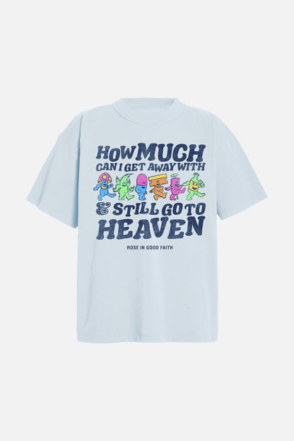 HEAVEN TEE BLUE - HEAVEN TEE BLUE - ROSE IN GOOD FAITH