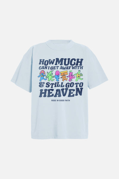 HEAVEN TEE BLUE - HEAVEN TEE BLUE - ROSE IN GOOD FAITH