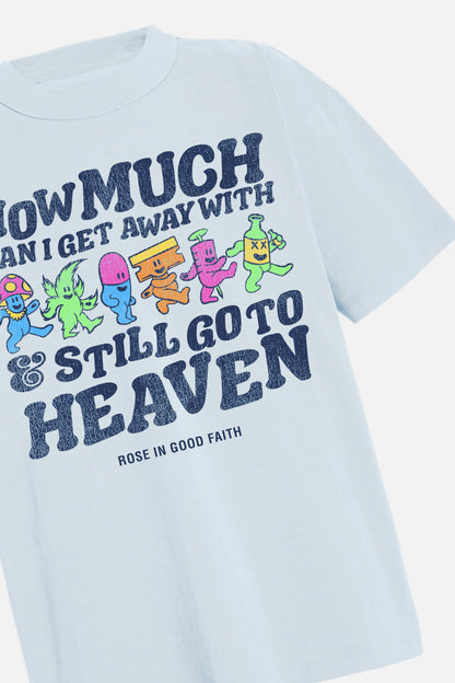 HEAVEN TEE BLUE - HEAVEN TEE BLUE - ROSE IN GOOD FAITH