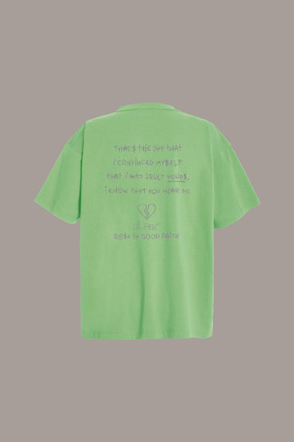 HEAVY BRIGHTSIDE TEE - HEAVY BRIGHTSIDE TEE - ROSE IN GOOD FAITH