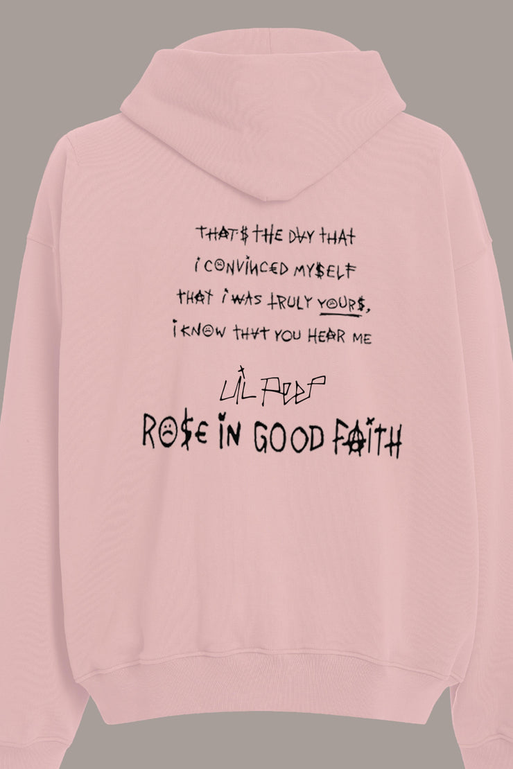 HEAVY LIVE FOREVER HOODIE - HEAVY LIVE FOREVER HOODIE - ROSE IN GOOD FAITH