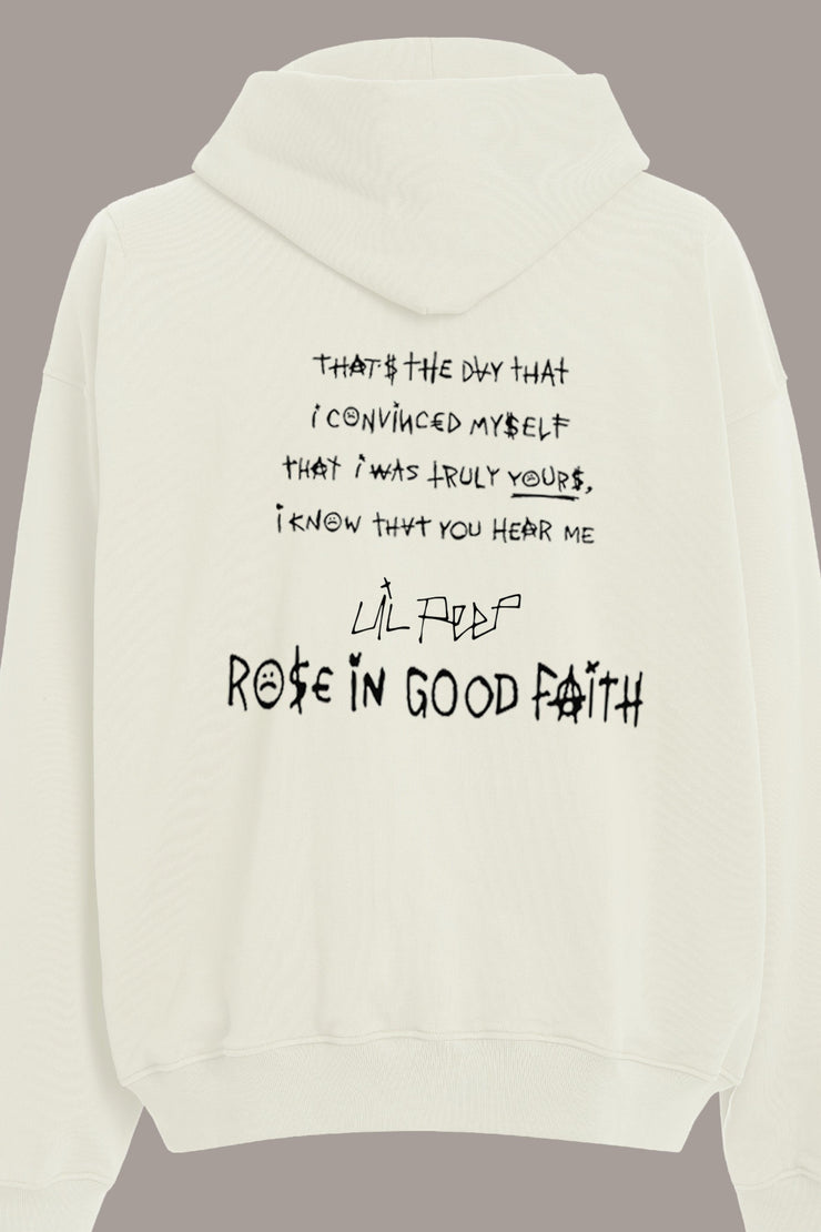 HEAVY LIVE FOREVER HOODIE - HEAVY LIVE FOREVER HOODIE - ROSE IN GOOD FAITH