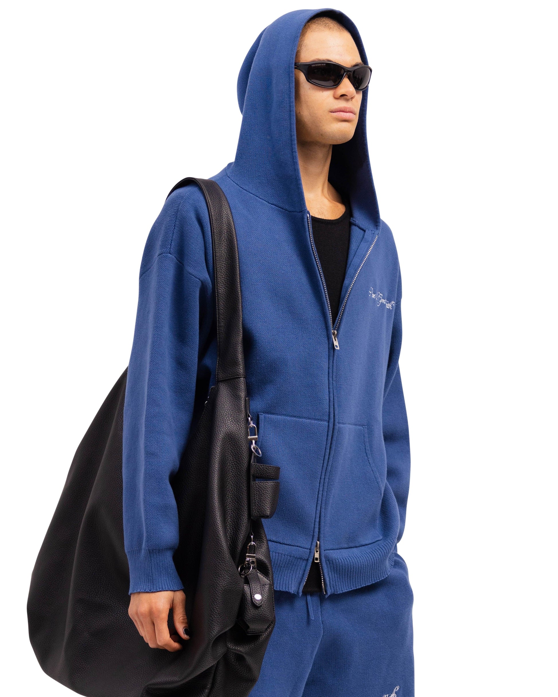 KNIT ZIP HOODIE - KNIT ZIP HOODIE - ROSE IN GOOD FAITH