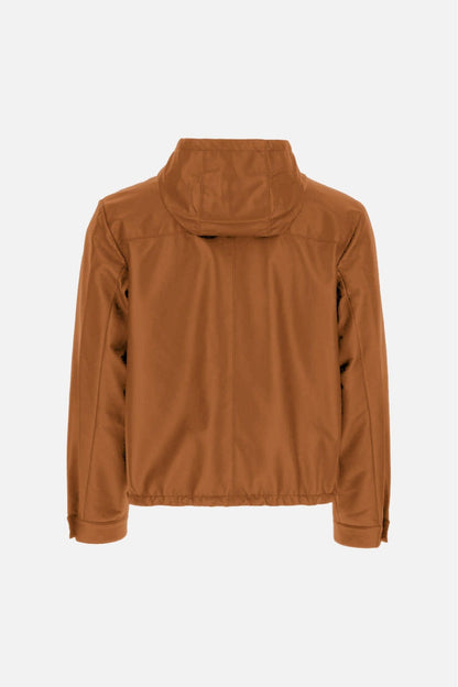 LEATHER ZIP HOODIE - LEATHER ZIP HOODIE - ROSE IN GOOD FAITH