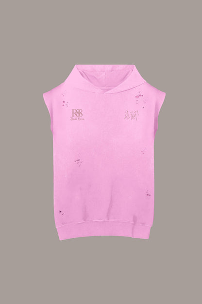 **LIMITED DECONSTRUCTED PATCH HOODIE - **LIMITED DECONSTRUCTED PATCH HOODIE - ROSE IN GOOD FAITH