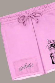 **LIMITED DECONSTRUCTED PATCH SHORTS - **LIMITED DECONSTRUCTED PATCH SHORTS - ROSE IN GOOD FAITH