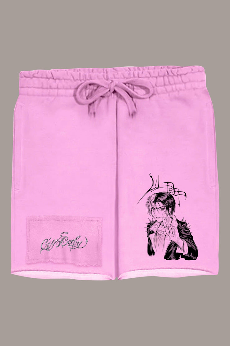 **LIMITED DECONSTRUCTED PATCH SHORTS - **LIMITED DECONSTRUCTED PATCH SHORTS - ROSE IN GOOD FAITH