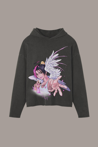 MESSENGER RAW HOODIE - MESSENGER RAW HOODIE - ROSE IN GOOD FAITH