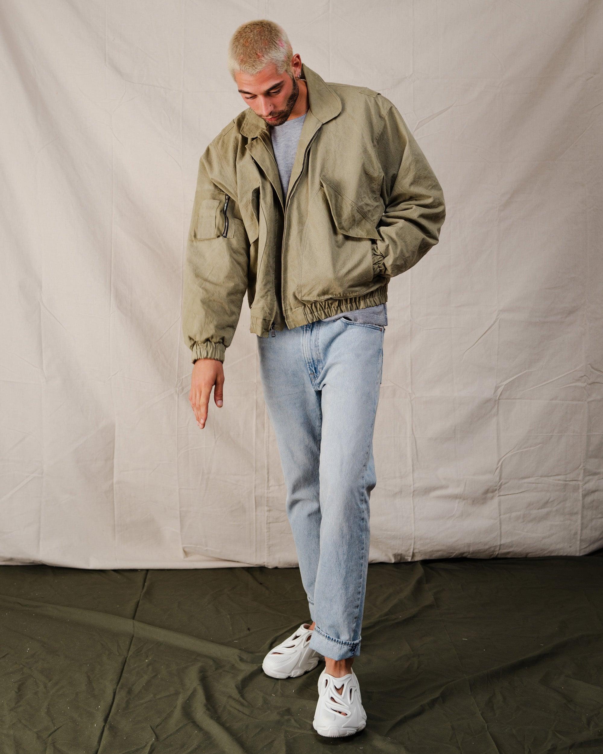 MILITARY CANVAS FLIGHT JACKET - MILITARY CANVAS FLIGHT JACKET - ROSE IN GOOD FAITH