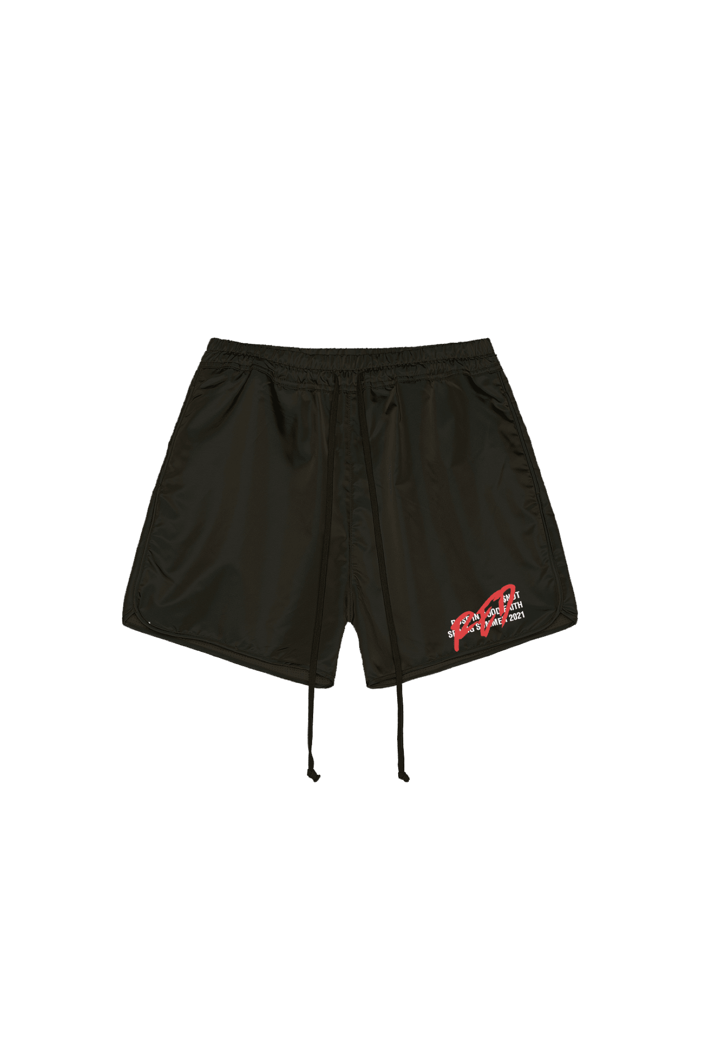 NYLON SUEDE TRACK SHORTS - NYLON SUEDE TRACK SHORTS - ROSE IN GOOD FAITH