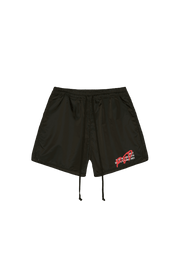 NYLON SUEDE TRACK SHORTS - NYLON SUEDE TRACK SHORTS - ROSE IN GOOD FAITH