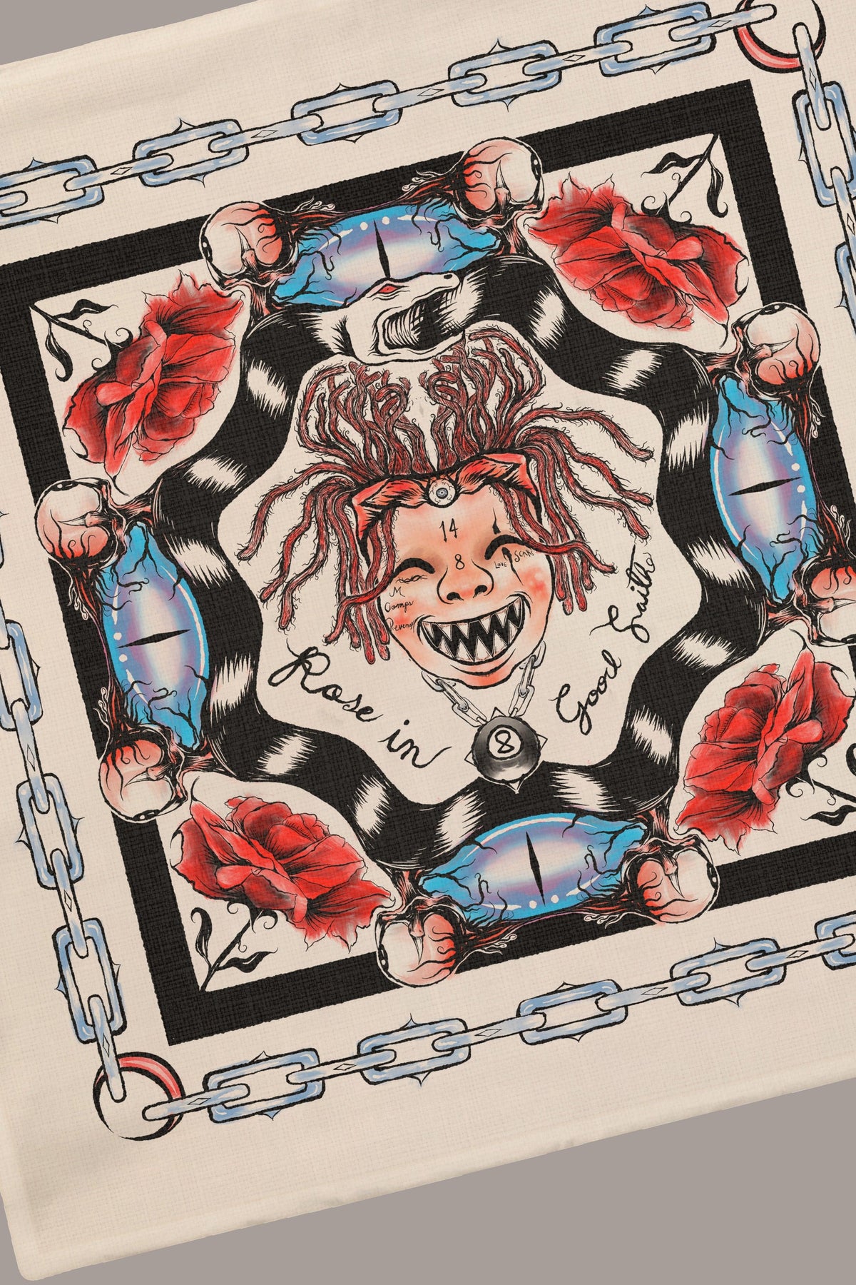ORACLE BANDANNA - ORACLE BANDANNA - ROSE IN GOOD FAITH