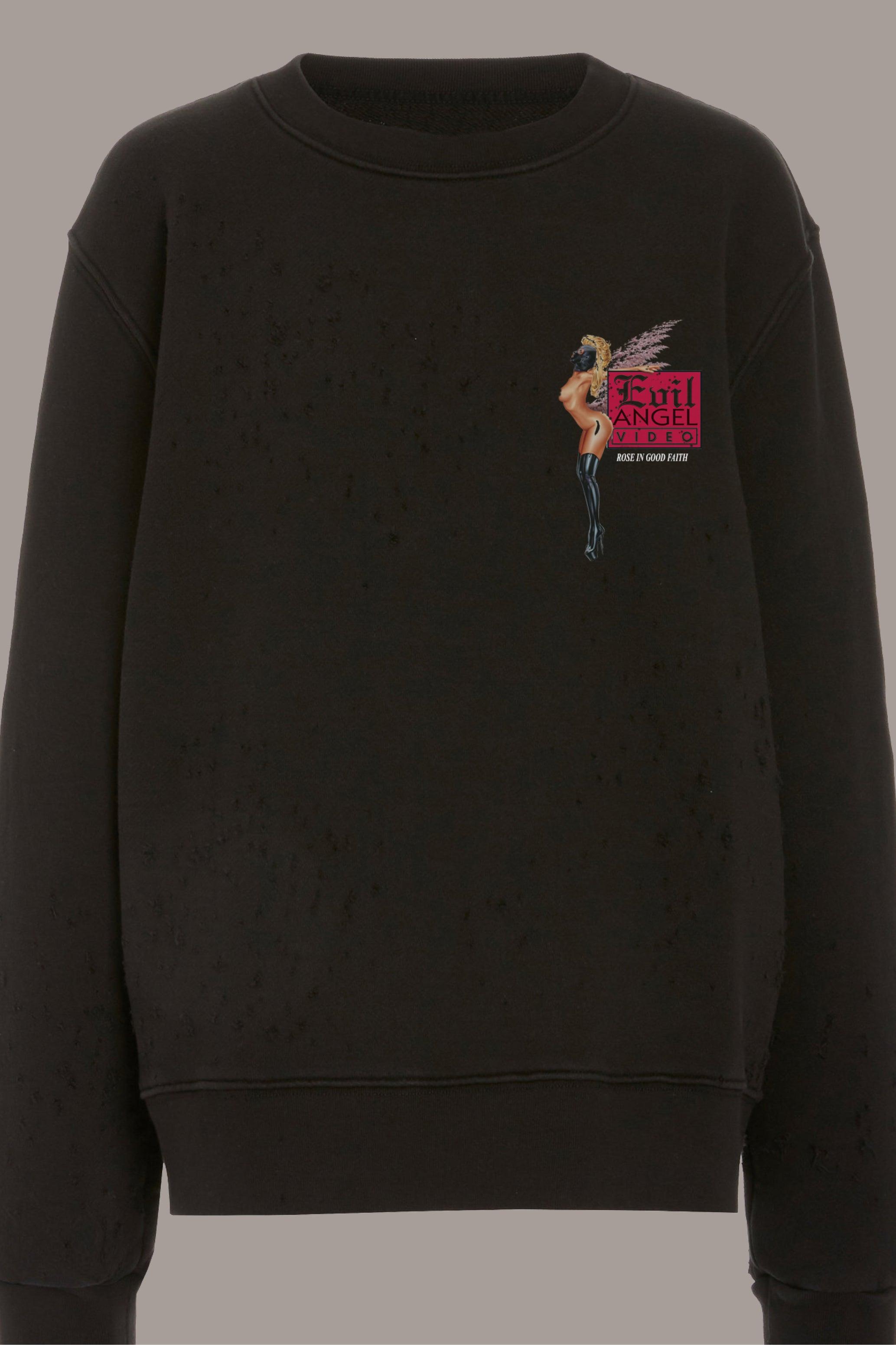 SHOTGUNNED CREWNECK - SHOTGUNNED CREWNECK - ROSE IN GOOD FAITH