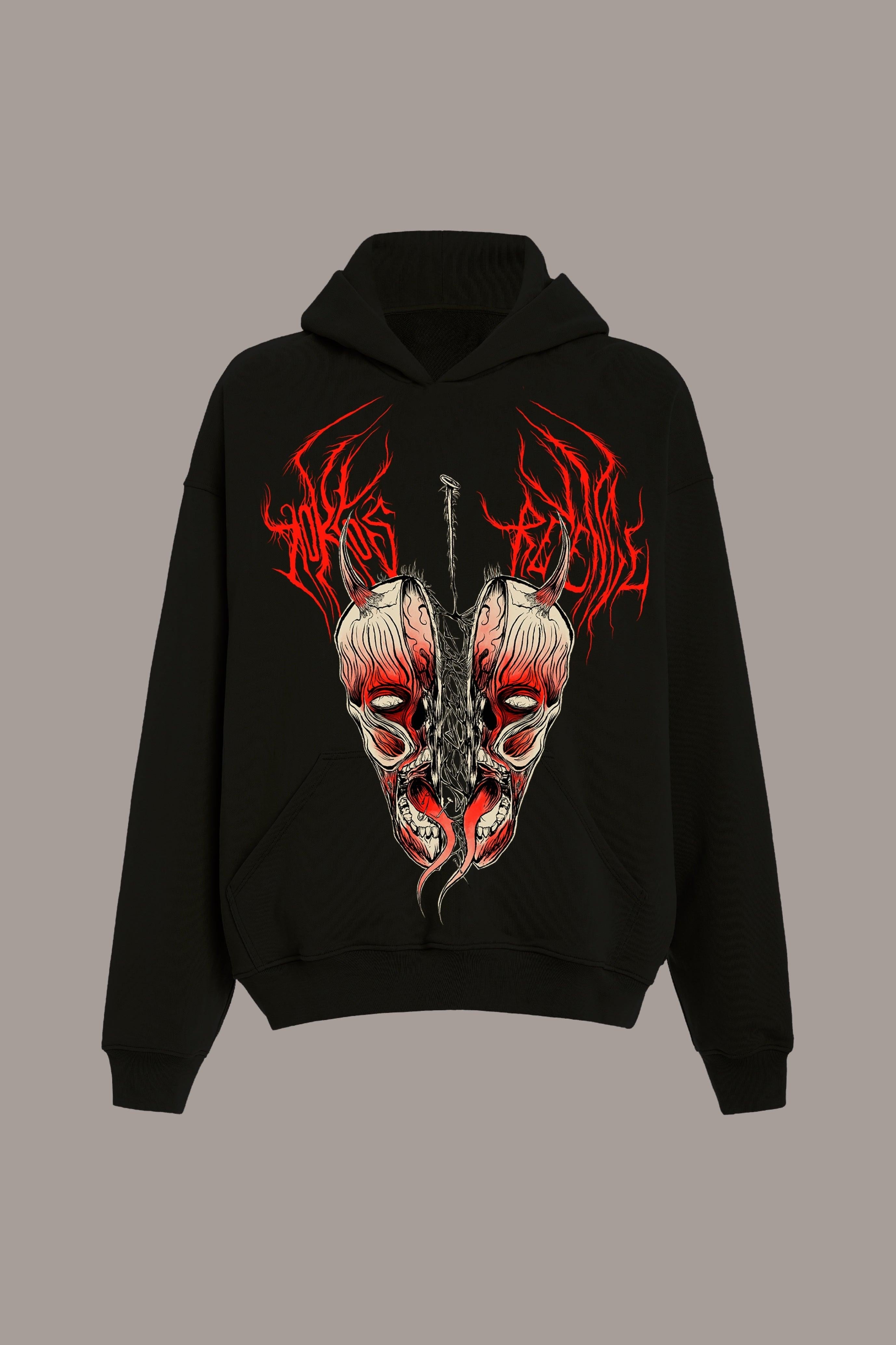 SPLIT PERSONALITY HOODIE - SPLIT PERSONALITY HOODIE - ROSE IN GOOD FAITH