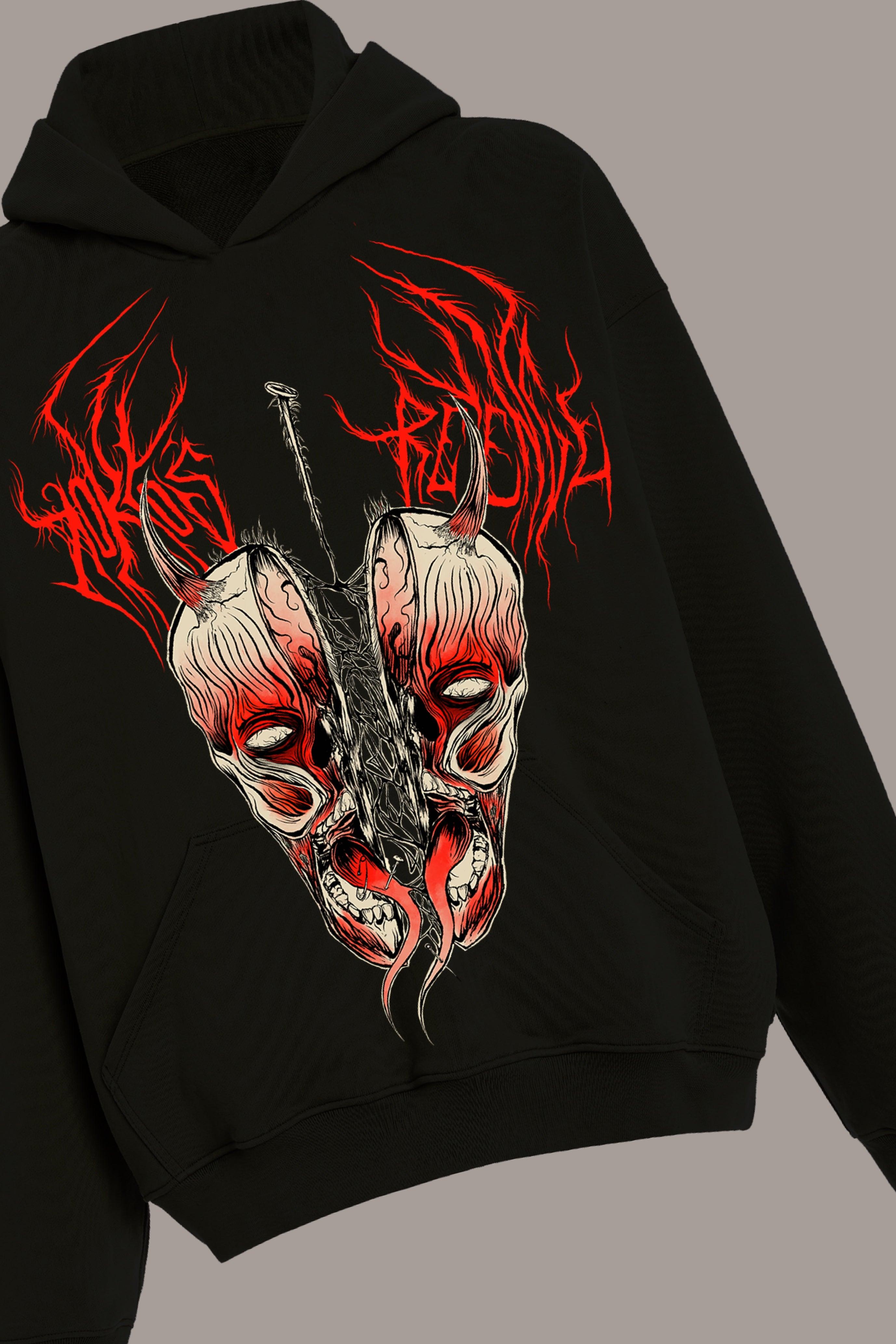 SPLIT PERSONALITY HOODIE - SPLIT PERSONALITY HOODIE - ROSE IN GOOD FAITH