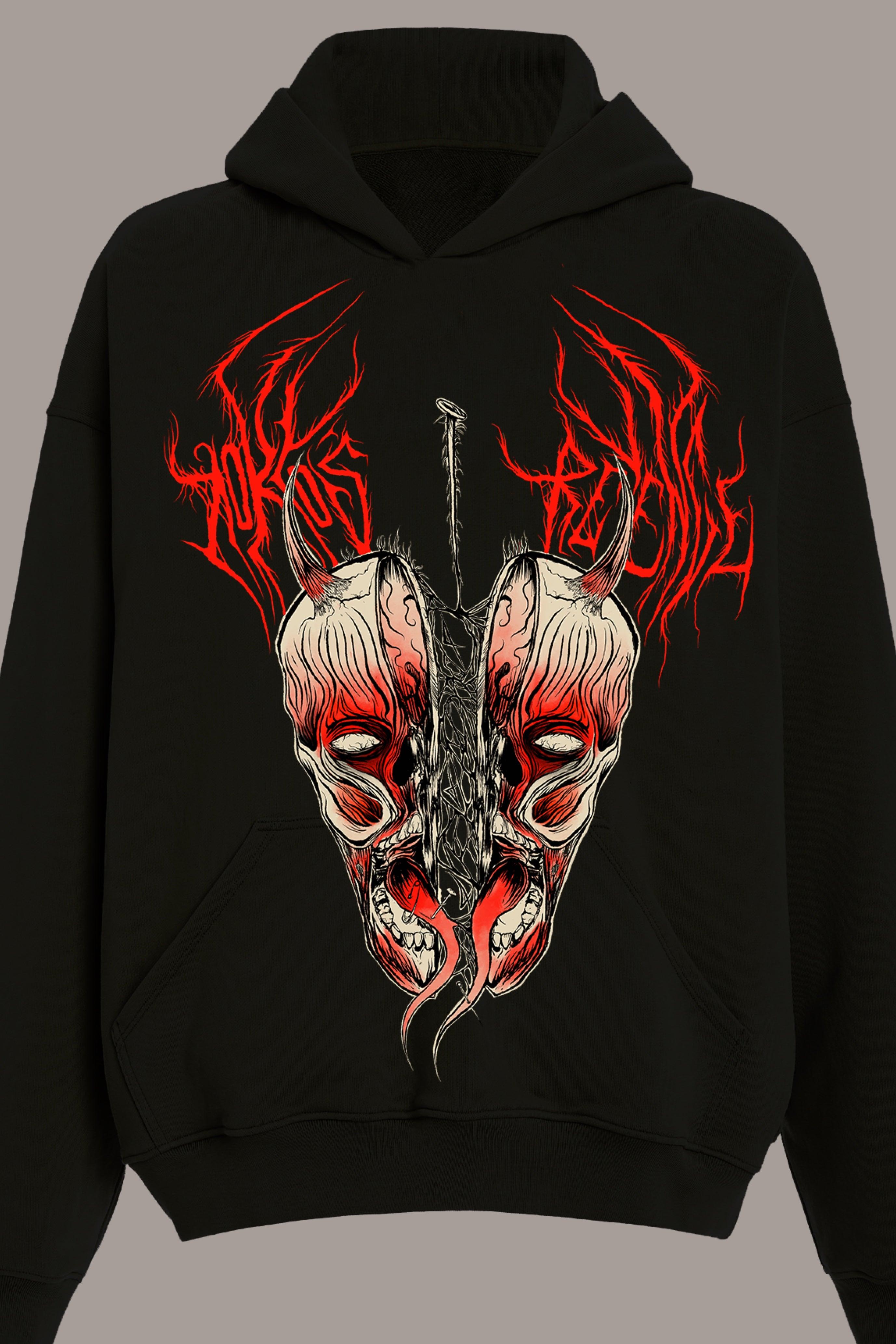 SPLIT PERSONALITY HOODIE - SPLIT PERSONALITY HOODIE - ROSE IN GOOD FAITH