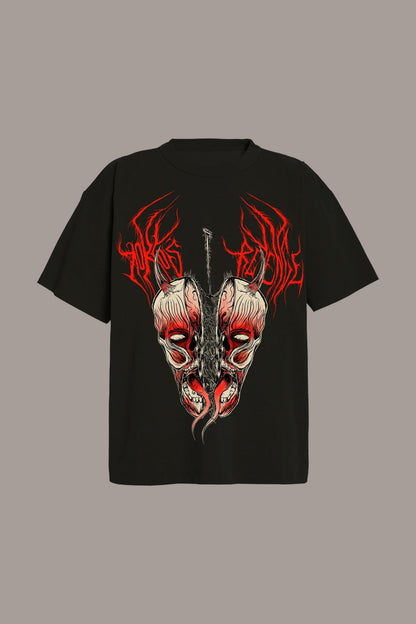 SPLIT PERSONALITY TEE - SPLIT PERSONALITY TEE - ROSE IN GOOD FAITH