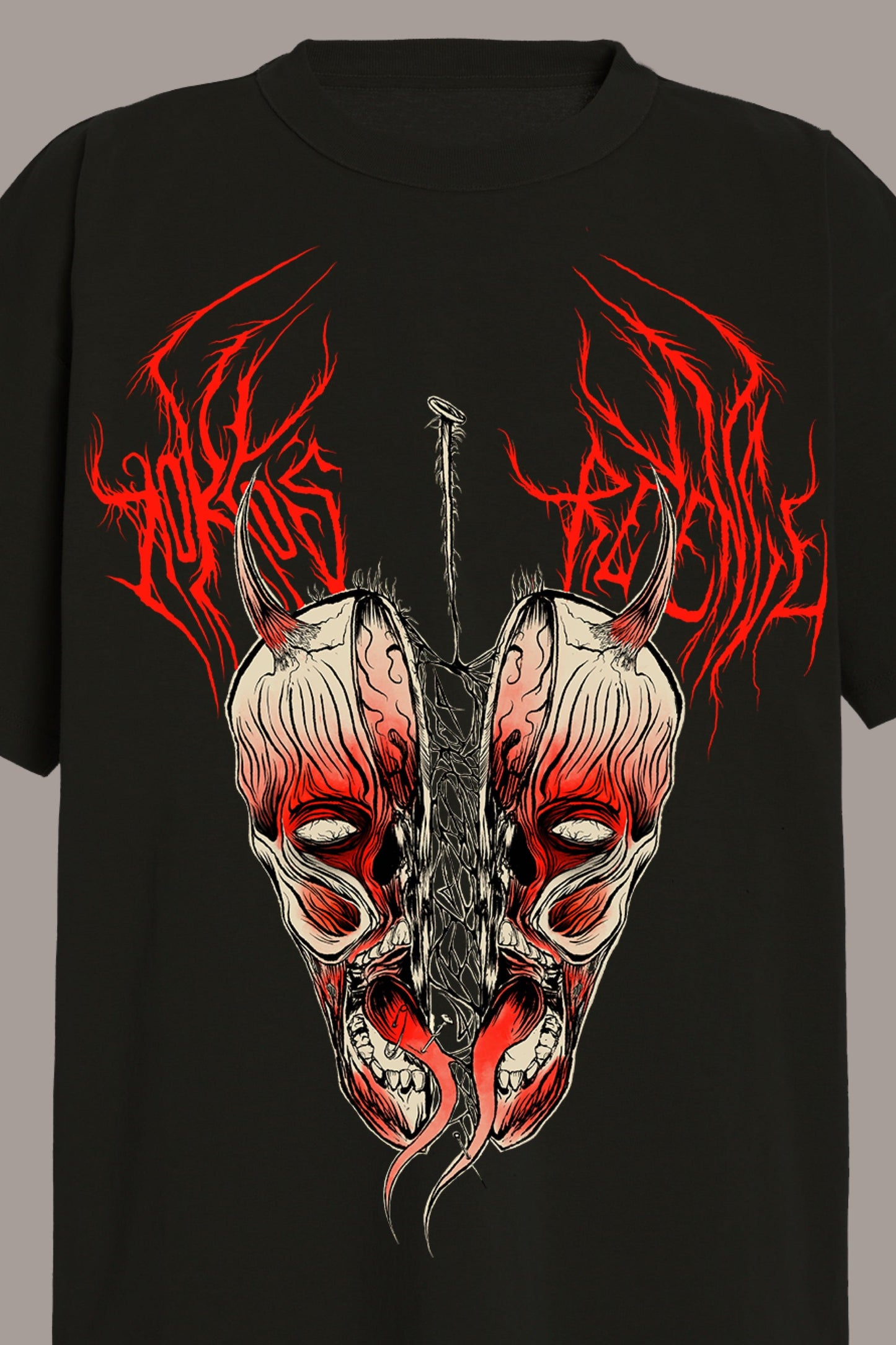 SPLIT PERSONALITY TEE - SPLIT PERSONALITY TEE - ROSE IN GOOD FAITH