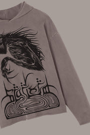 UNKNOWN PRESENCE RAW HOODIE - UNKNOWN PRESENCE RAW HOODIE - ROSE IN GOOD FAITH