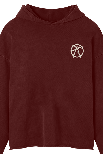 WICCA RAW RARE-RED HOODIE - WICCA RAW RARE-RED HOODIE - ROSE IN GOOD FAITH